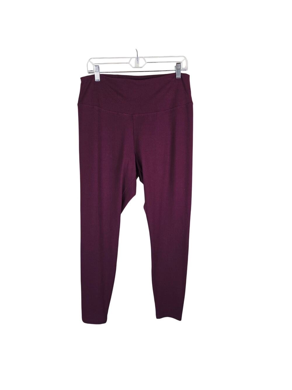 Victoria Secret Pink Burgundy Cotton Blend Athletic Women's Leggings XL